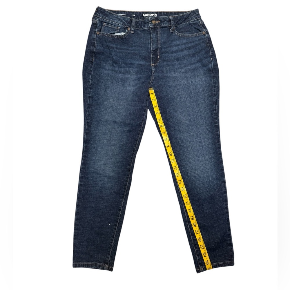 Sonoma Women's Curvy Skinny Jeans color Blue Size 10S - Picture 10 of 11